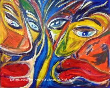 The three chatting
