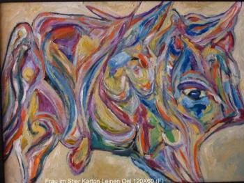 Woman in the bull