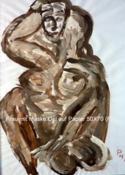 Mujer con máscara
