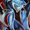 Cuadro 87: Extase blue 45x56 (&oacute;leo)