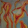 Cuadro 99: Feuertanz 60x70 Bild (acr&iacute;lico)