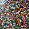 Bild 158: Bunte Stadt 100x70 (&Ouml;l)