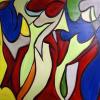 Cuadro 145: Tanzende 100x70 Bild (óleo)