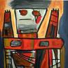Image 138: Am Hafen 72x90 (acrylic)