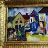 Bild 121: Kirchplatz (Bild im Rahmen) 50x40 (&Ouml;l)