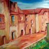 Cuadro 118: Dorf im Süden 100x80 (óleo)
