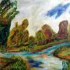 Cuadro 94: Studie Monet Fluß 65x50 (óleo)