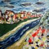Cuadro 88: Weg am Flu&szlig; 60x60 (&oacute;leo)