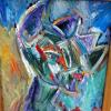 Bild 86: Katzenmensch 56x66 (&Ouml;l)