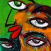Bild 54: Vereinte Gesichter 40x60 (&Ouml;l)