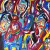 Bild 45: Gro&szlig;e Familie 120x80 (&Ouml;l)