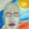 Bild 91: M&ouml;nch meditierend (Acryl)
