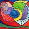 Bild 29: Die Schneckenfrau 80x70 (&Ouml;l)