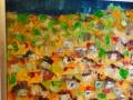 N3  óleo Dorf im Berg 70x50