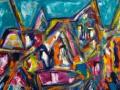 N22 Expressives Dorf óleo 100x70